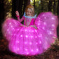 Sleeping Beauty Aurora Princess LED Dress for Girls Kids