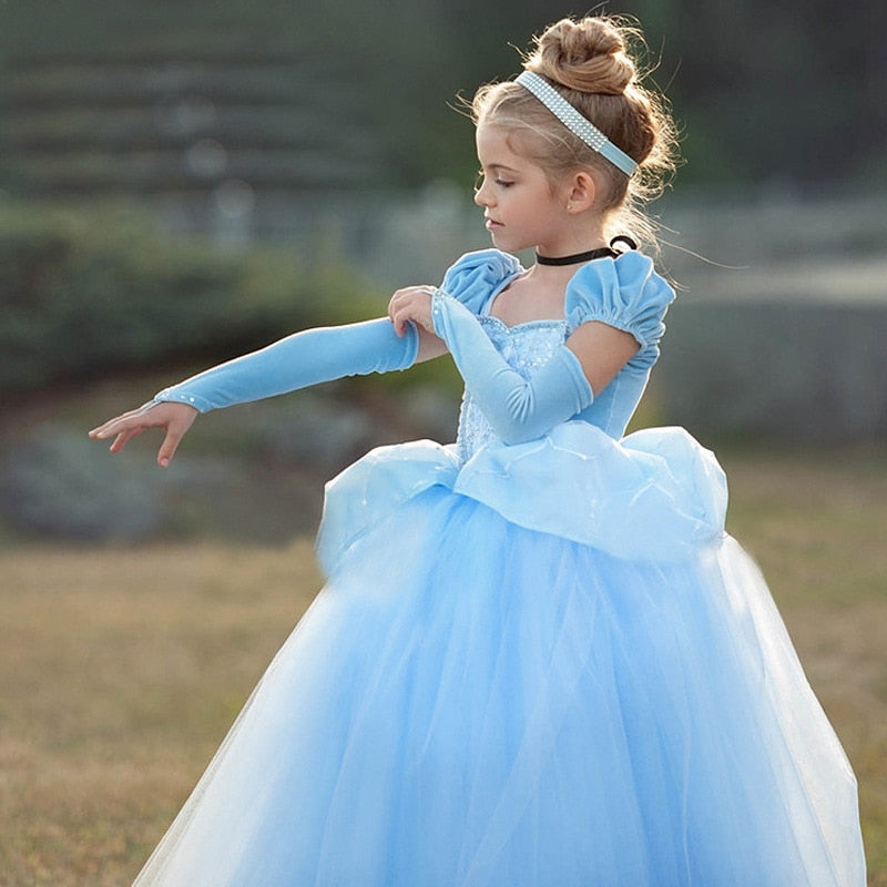 Vestido de Cenicienta con luz LED