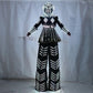 LED Robot Costume Female Skirt Dress