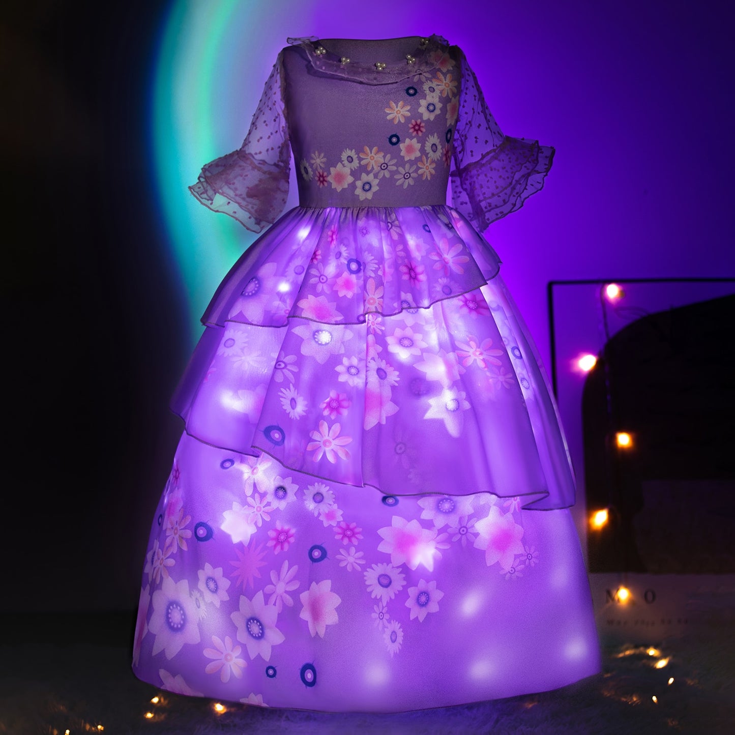 Encanto Costume Princess LED Light Up Dress