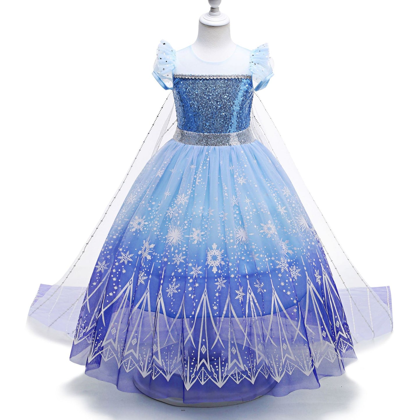 Frozen Princess Elsa LED Light Up Dress for Girls Kids