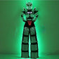 Traje de robot caminante con zancos de luz LED