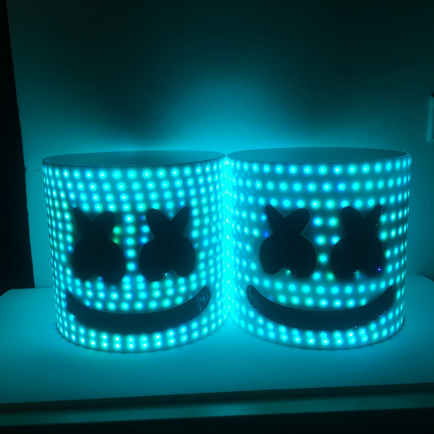 LED ライトヘルメットダンス DJ クラブウェアダンスパフォーマンスナイトクラブ発光ライトアップヘッドギア