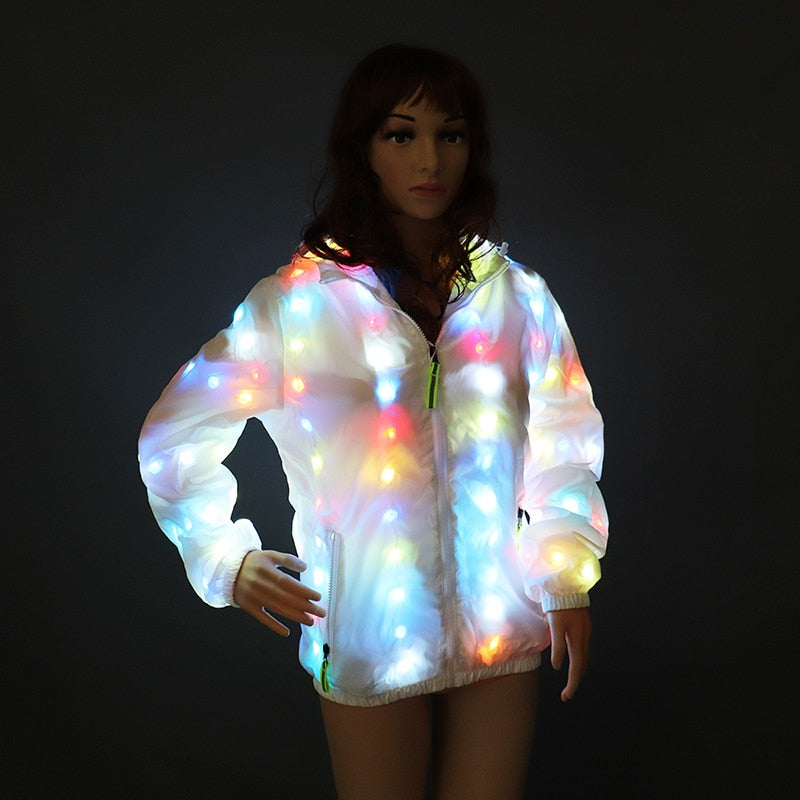 Colorful Coat LED Luminous Costume