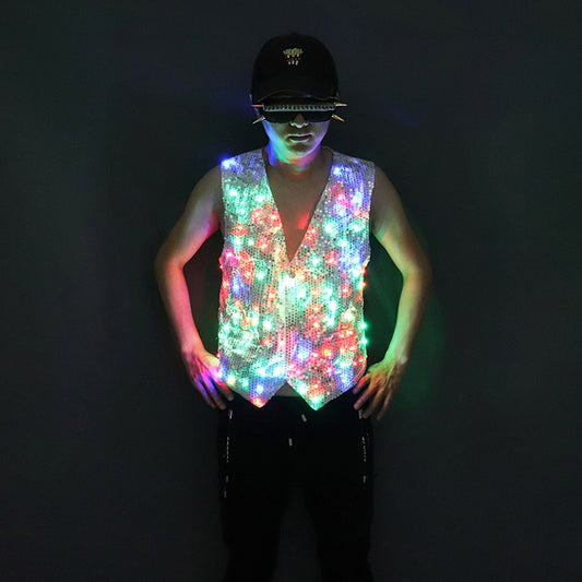 Chaleco luminoso LED colorido