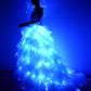 Women White led dance Clothing Girls LED Wedding dress LED Light Suits Luminous Costumes