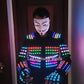 RGB led light Jacket / DJ led costume LED Light up dress Luminous jackets Nightclub suits