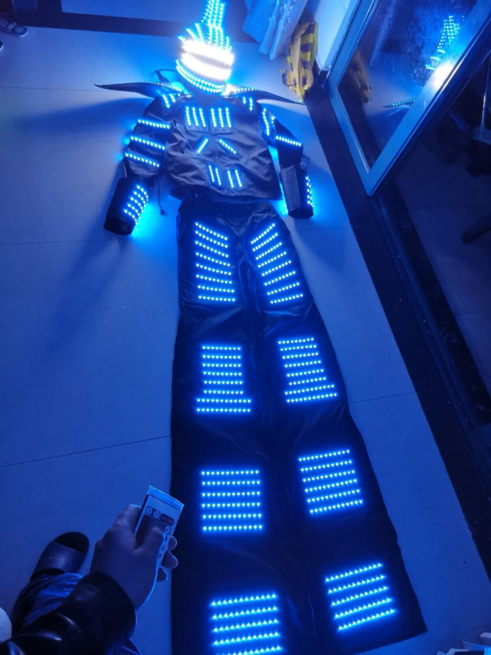 Disfraz de robot LED