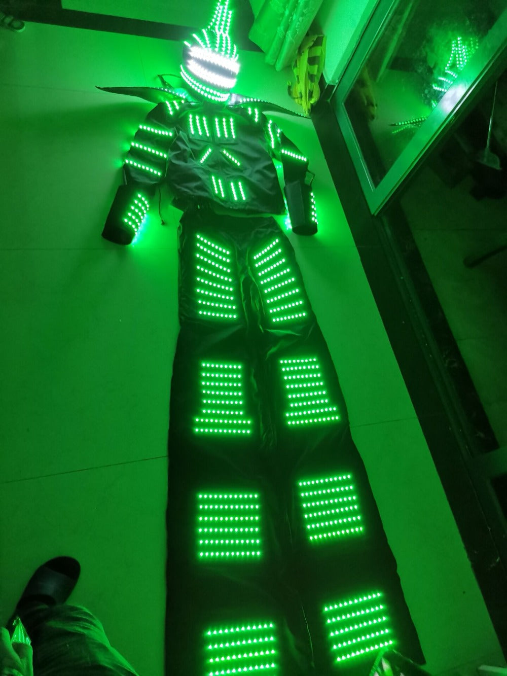 Disfraz de robot LED