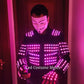 RGB led light Jacket / DJ led costume LED Light up dress Luminous jackets Nightclub suits