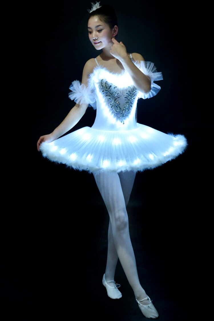 LED light Swan Lake Noctilucan Light ballet skirt