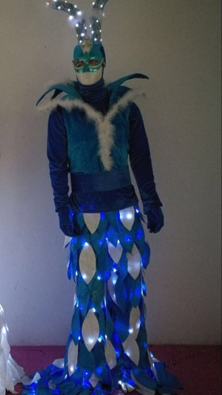 Trajes de caminante con zancos LED Trajes de luz LED Robot LED