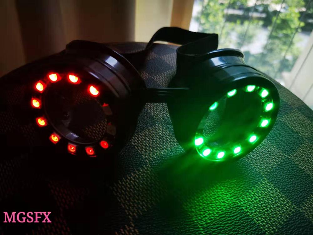 High quality remote control full color DJ Rezz LED Glasses goggles light up Mask Disco stage performance nightclub show party