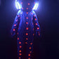 Led Doll Costume Big Head Stage Clothing DJ luminous Light Dress Performance Dance Jumpsuit Nightclub