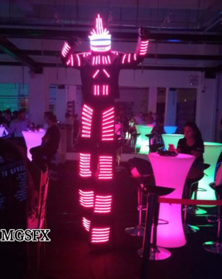 Disfraz de robot LED