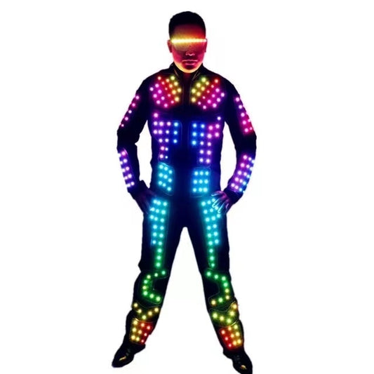 Tron RGB Light Up Stage Traje Chaqueta Abrigo