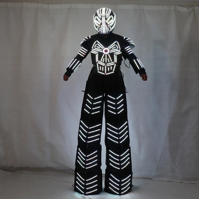 Traje De Robot LED Stilts Walker Robot Costume