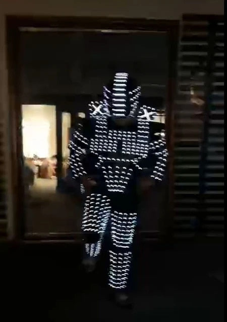 Dancing Rgb Man RGB Luminous Armor LED Costume Stage Dance