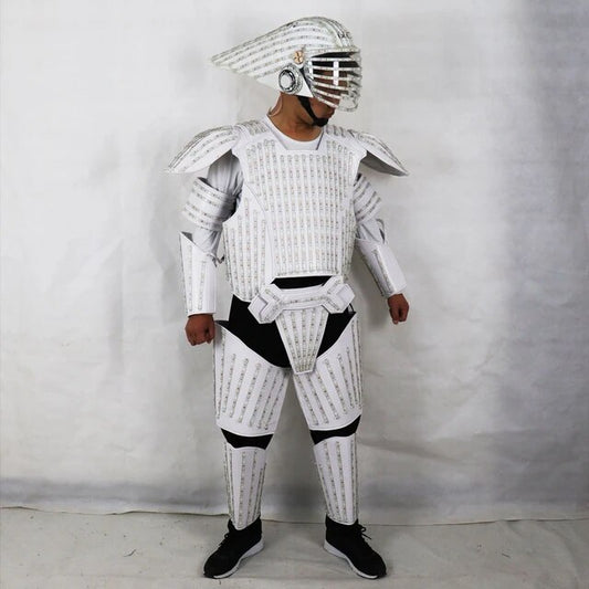 白色 LED ロボットスーツ服スターウォーズ白兵コスプレパフォーマンス服