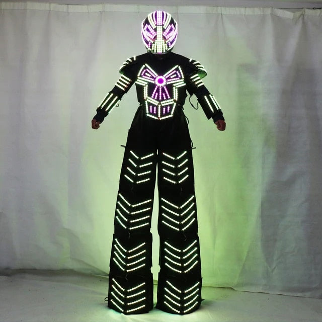 Traje De Robot LED 竹馬ウォーカー ロボット コスチューム