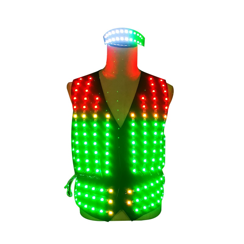 Led Vest LED Light Up Vest Costumes Luminous Dance For Men Women Light Up Vest