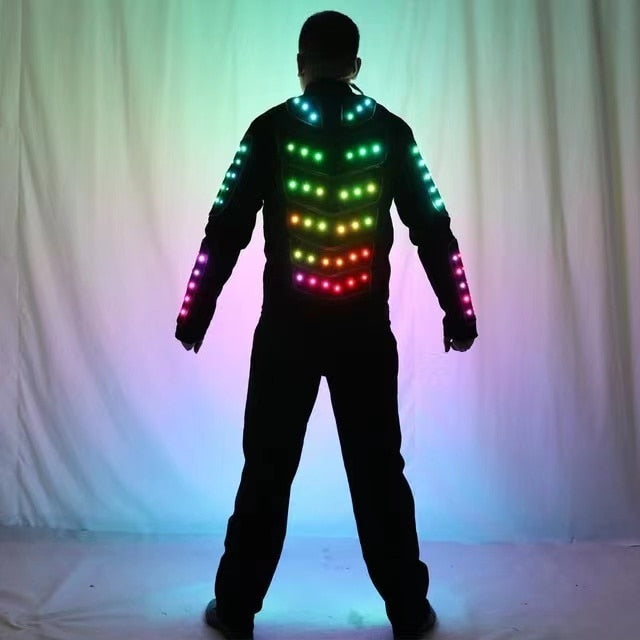 Tron RGB Light Up Stage Suit Outfit Jacket Coat