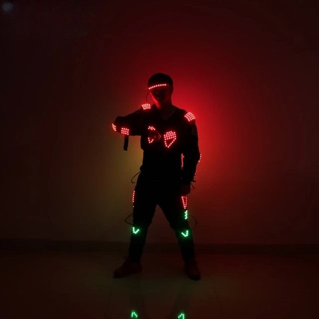 New LED Luminous Armor Light Up Costumes For Dancing Performance Clothes DJ Stage Dance Wear