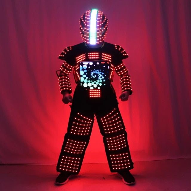 Rgb Jacket Tron RGB Light up Stage Suit Outfit Jacket Coat with full-color smart