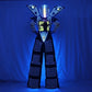高床式ウォーキング発光スーツジャケット胸ディスプレイヘルメット Traje LED ロボット衣装服