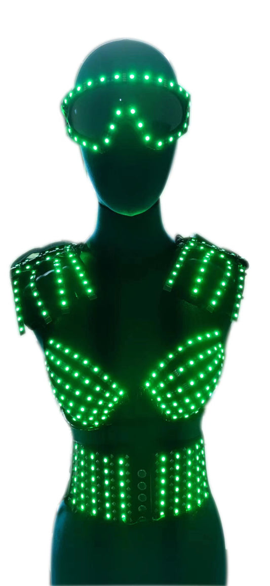 女性のセクシーな LED ビキニ コルセット