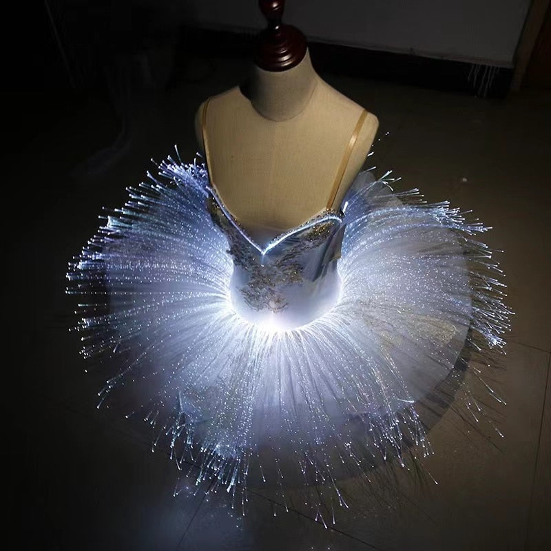 Vestido de baile de ballet LED para mujer