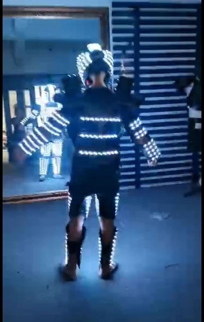 Dancing Rgb Man RGB Luminous Armor LED Costume Stage Dance