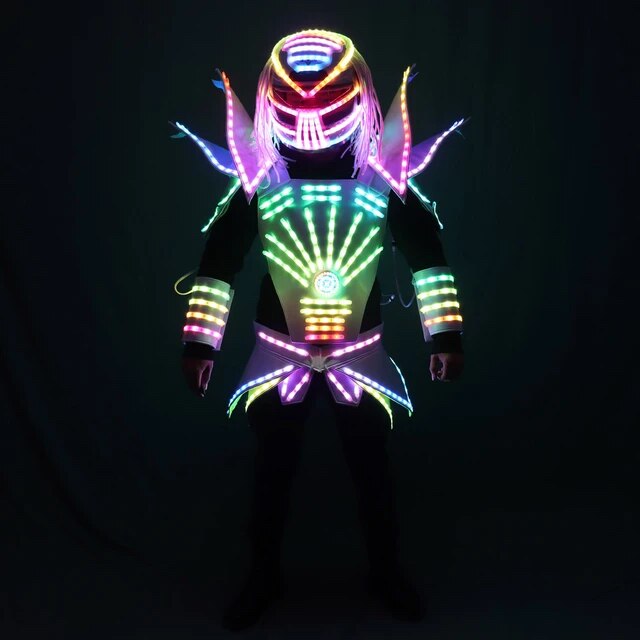 Full Color LED Iuminous Robot Suit Technology Futuristic Stage Performance