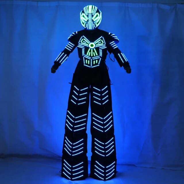 Traje De Robot LED 竹馬ウォーカー ロボット コスチューム