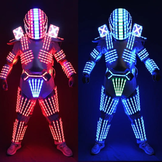 Ropa luminosa LED para hombre, ropa de baile RGB para clubes nocturnos, suministros KTV para fiestas