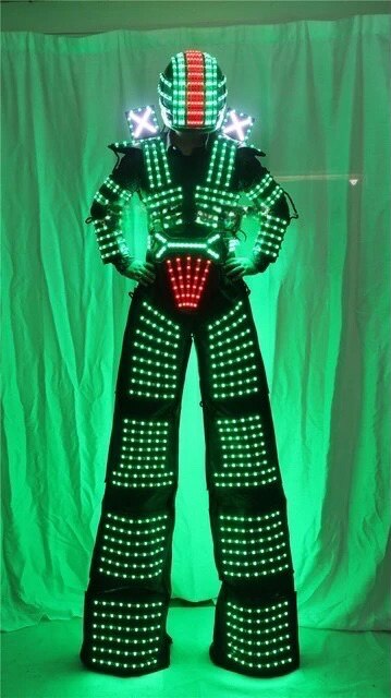 LEDライトロボットコスチューム 衣類イベント クリオマンコスチューム LEDディスフラズデロボット