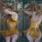 6 色キラキララインストーンタッセルレオタードナイトクラブダンス DS ショーステージ摩耗ストレッチボディスーツパーティー女性歌手の衣装