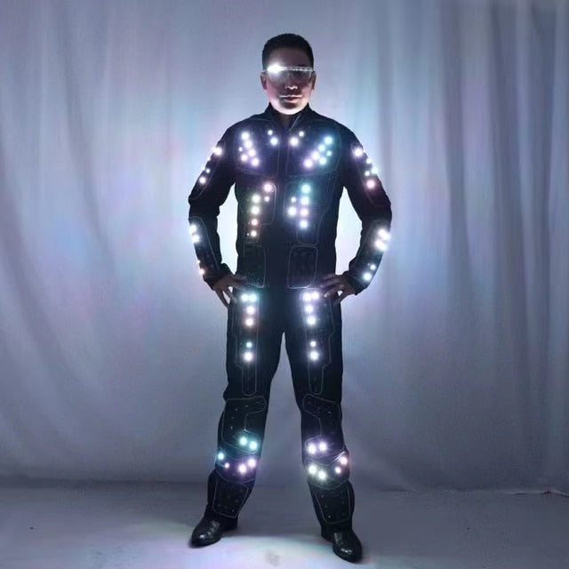 Tron RGB Light Up Stage Suit Outfit Jacket Coat