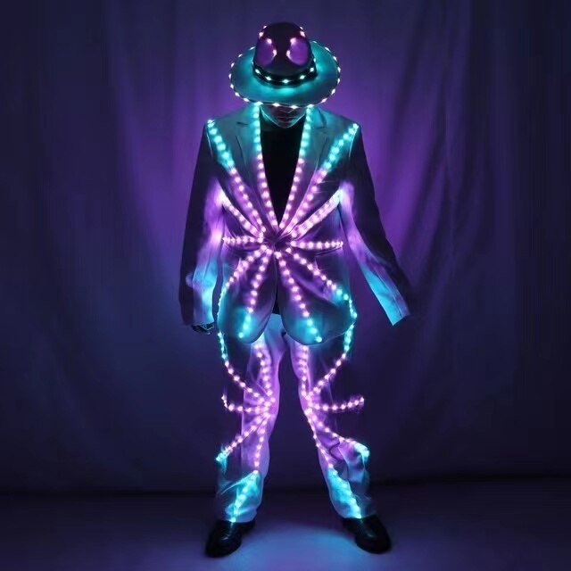 Growing Light Up Armor for Night Club