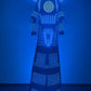 2022 NewLED pantalla Robot disfraz vestido con luz luminosa ropa zancos andador traje de baile para discoteca puesta en escena