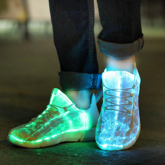 Summer Boy Luminous Glowing Sneakers Hombres Mujeres Niñas Niños