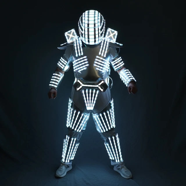 Men LED Luminous Clothing Dance Wear RGB For Night Clubs Party KTV Supplies