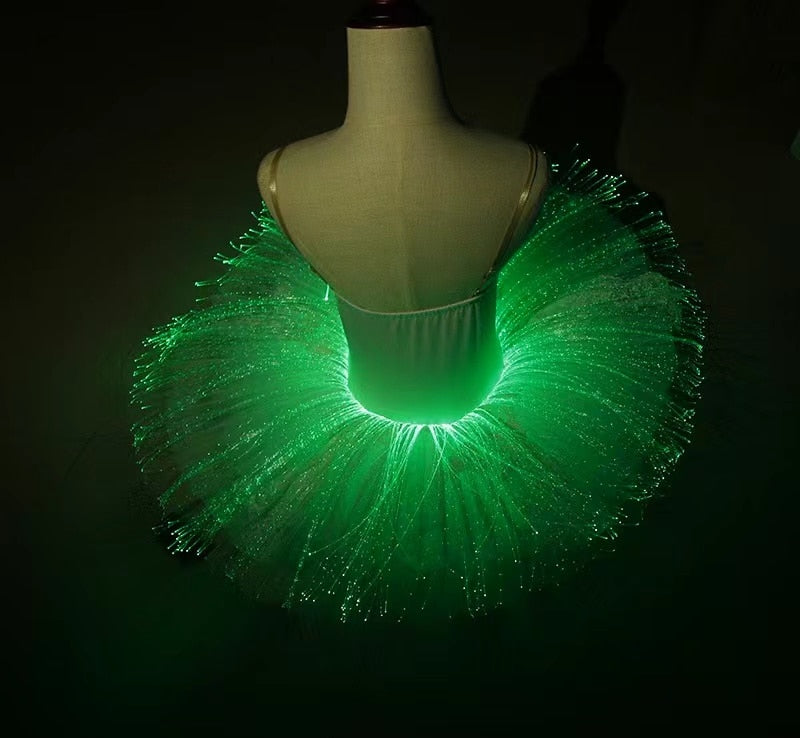 Vestido de baile de ballet LED para mujer