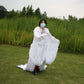 Popular traje de pluma blanca DIY actuación Cosplay accesorios de escenario fotografía de boda