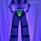 LED Light Robot Costume Clothing event kryoman costume led disfraz de robot