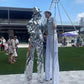 Stilts walker Mirror Robot Costume Hombres y Mujeres para Performance Mirrorman show dance party carnaval halloween christimas party