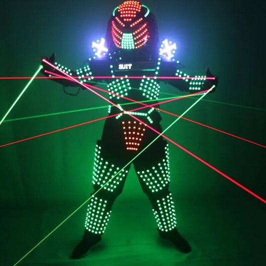 Vestido de espectáculo de rendimiento de danza de escenario luminoso de luces LED para club nocturno