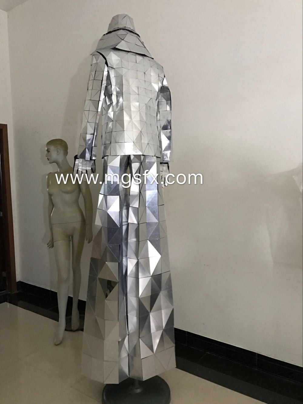 Stilts walker Mirror Robot Costume