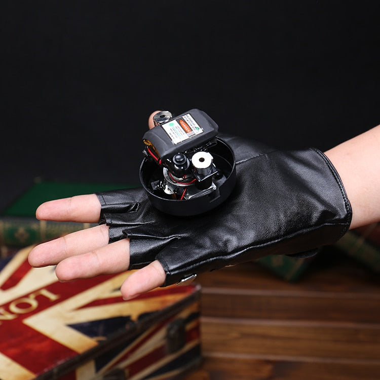 Red Green Laser Gloves Auto Rotating