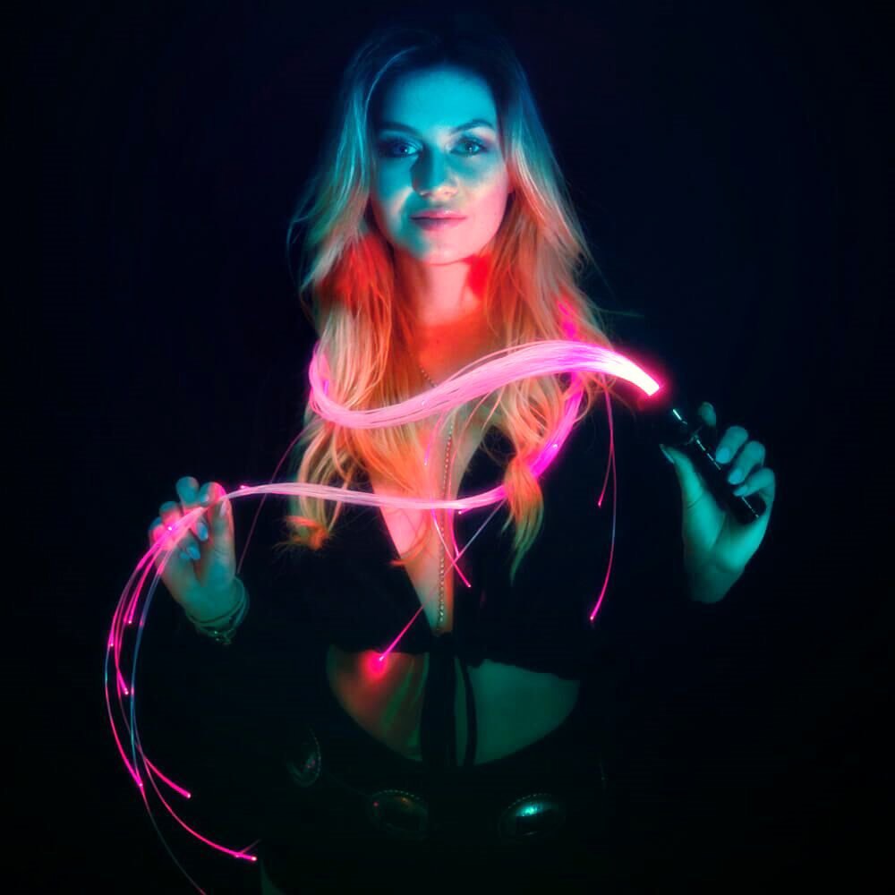 LED Fiber Optic Dance Whip